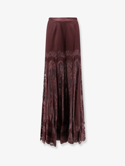 ZIMMERMANN - Valiant silk and lace blend long skirt