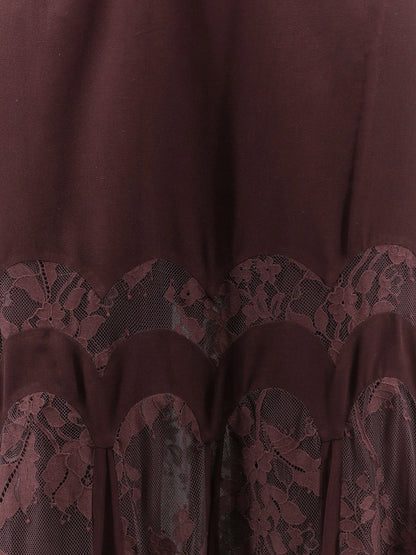 ZIMMERMANN - Valiant silk and lace blend long skirt