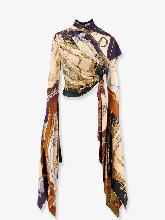 ZIMMERMANN - Valiant Draped Scarf Top