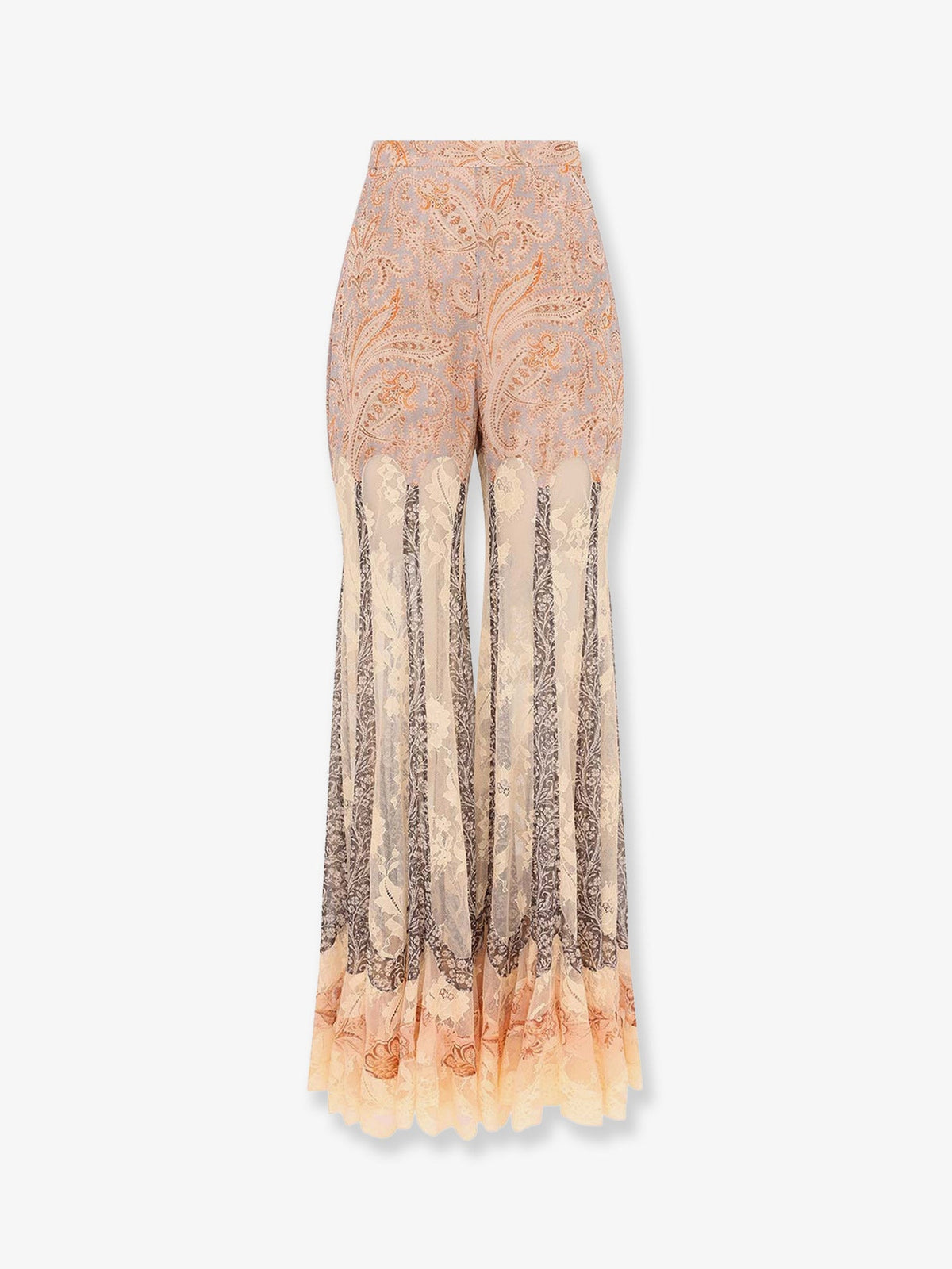 Zimmermann Valiant Panelled Flare silk trousers - Splicedfloral