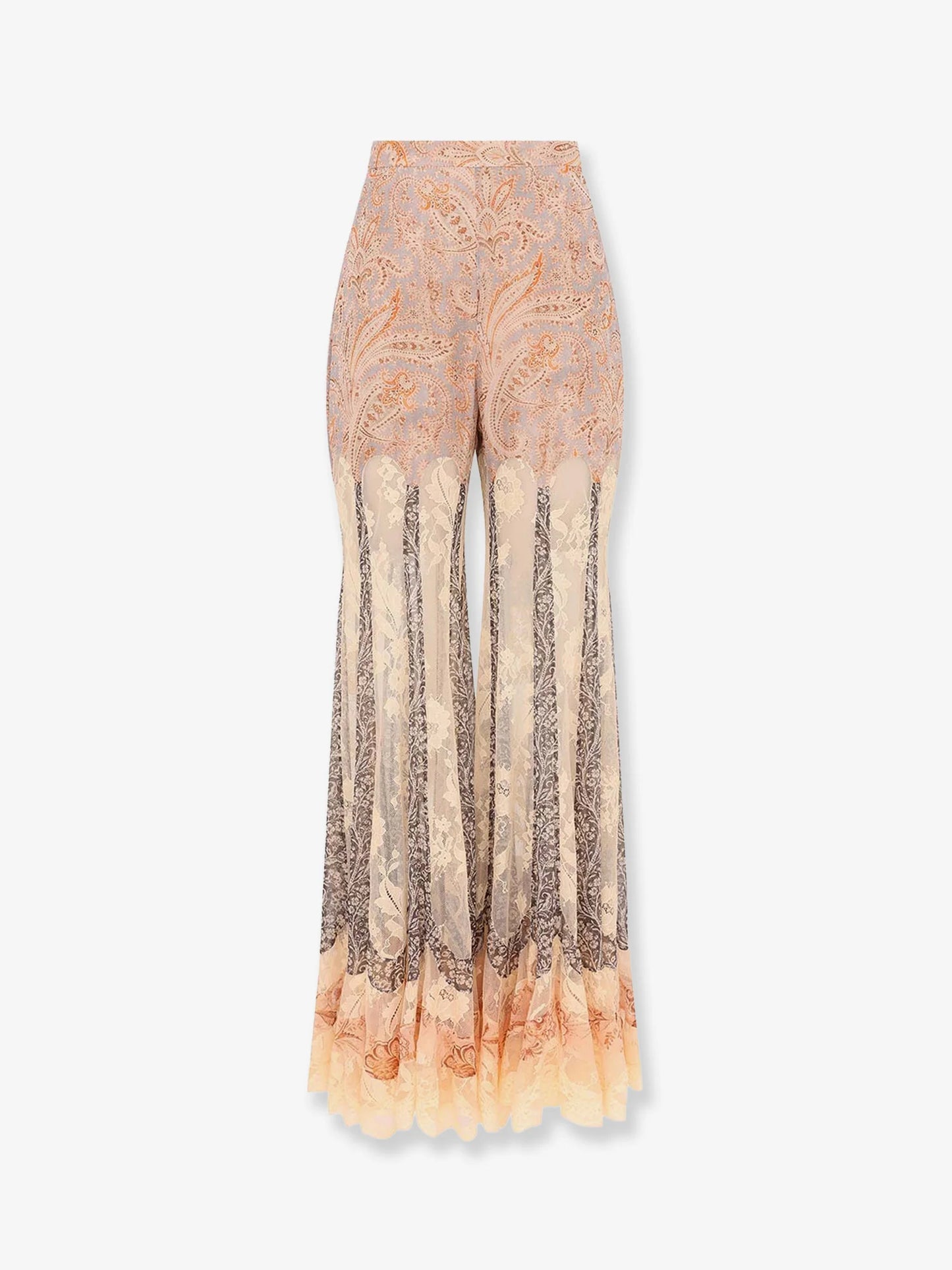 ZIMMERMANN - Valiant Panelled Flare silk trousers