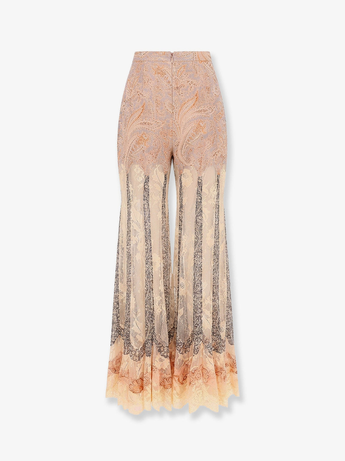 Zimmermann Valiant Panelled Flare silk trousers - Splicedfloral