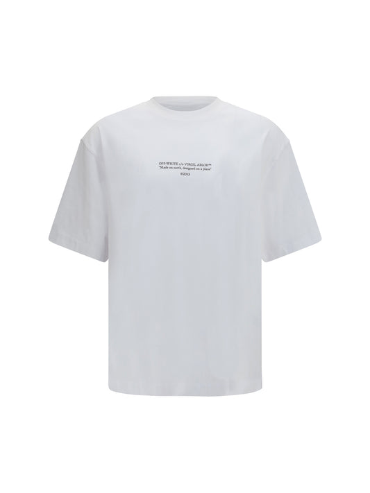 OFF-WHITE Made on earth, designed on a plane T-shirt