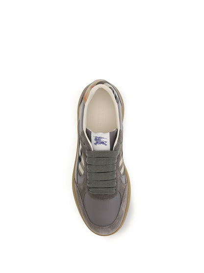 Burberry Terrace leather and Check Sneakers - Tower/Sand Ip Check