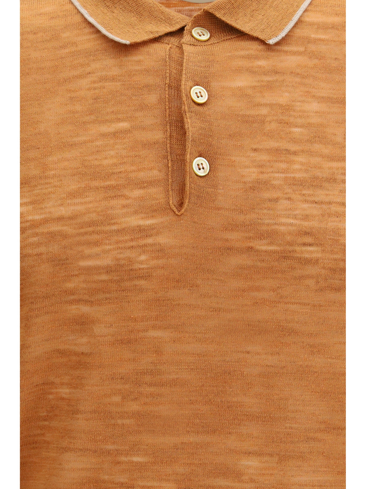 Brooksfield Linen blend Polo - Fox