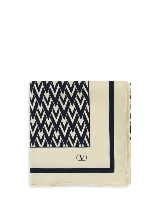 VALENTINO GARAVANI Toute La V silk Scarf