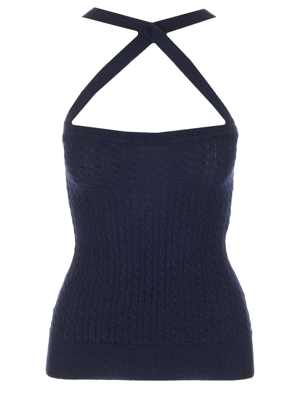 Patou Blue Wool Top