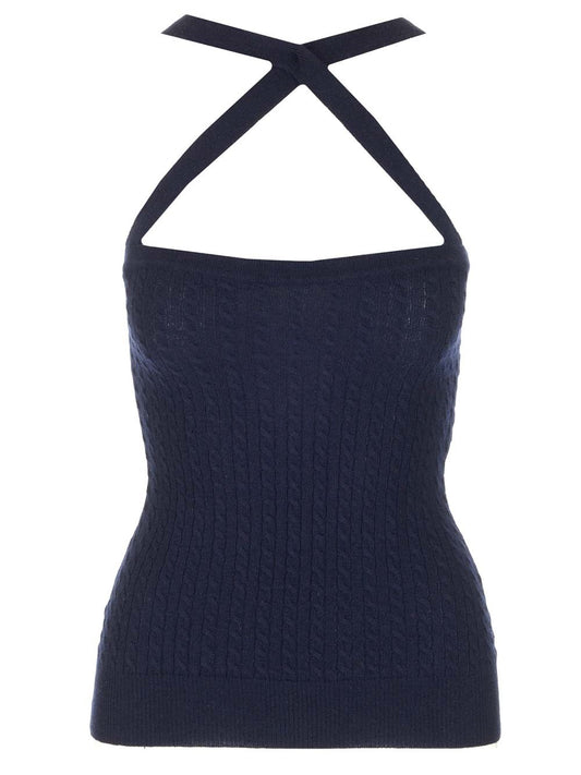 Patou Blue Wool Top