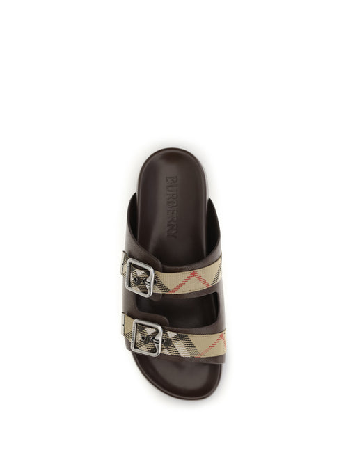 Burberry Urchin Sandals - Mid Brown