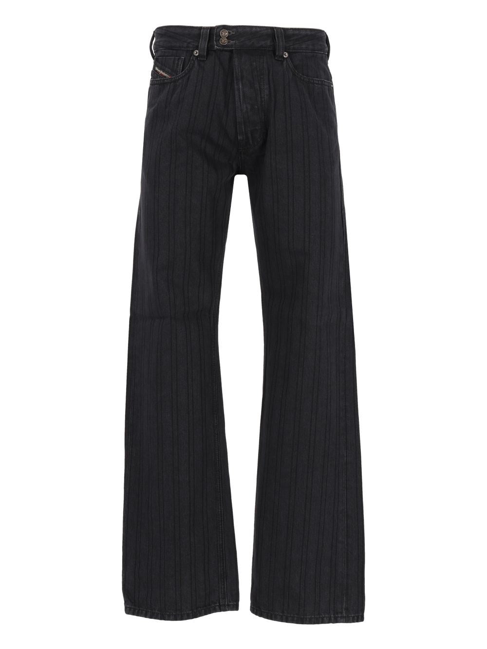 Diesel Jeans Relaxed Medium Waist 1980 D-Eeper - Black