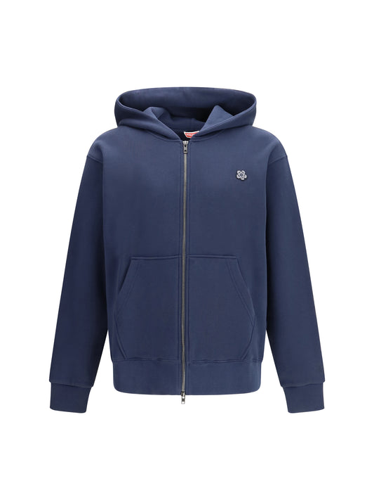 KENZO ‘Boke Flower’ embroidered zip Hoodie