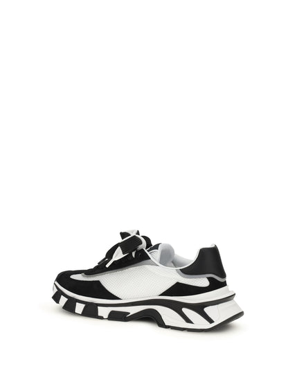 DOLCE & GABBANA Leather and mesh Sneakers