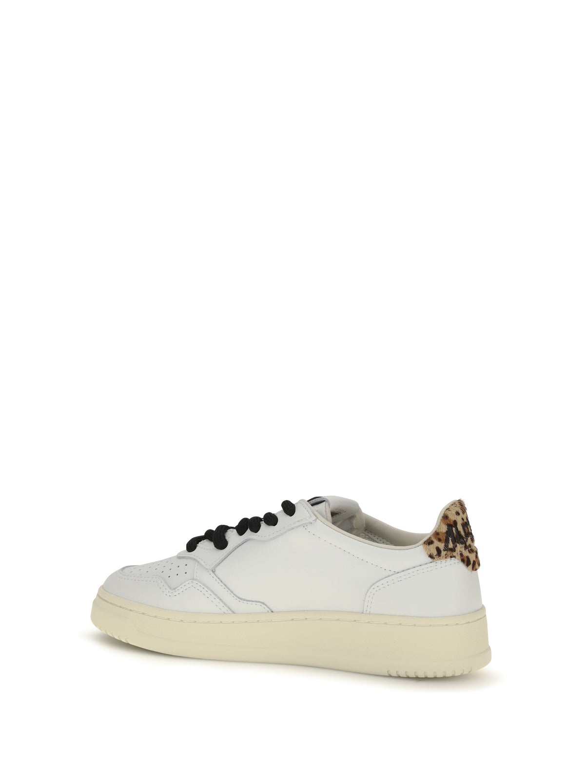 Autry Medalist Low leather Sneakers - White/Leopard
