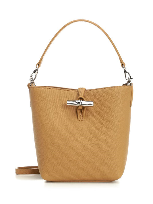 Longchamp Paris "Le Roseau" Xs Bucket Bag - Beige