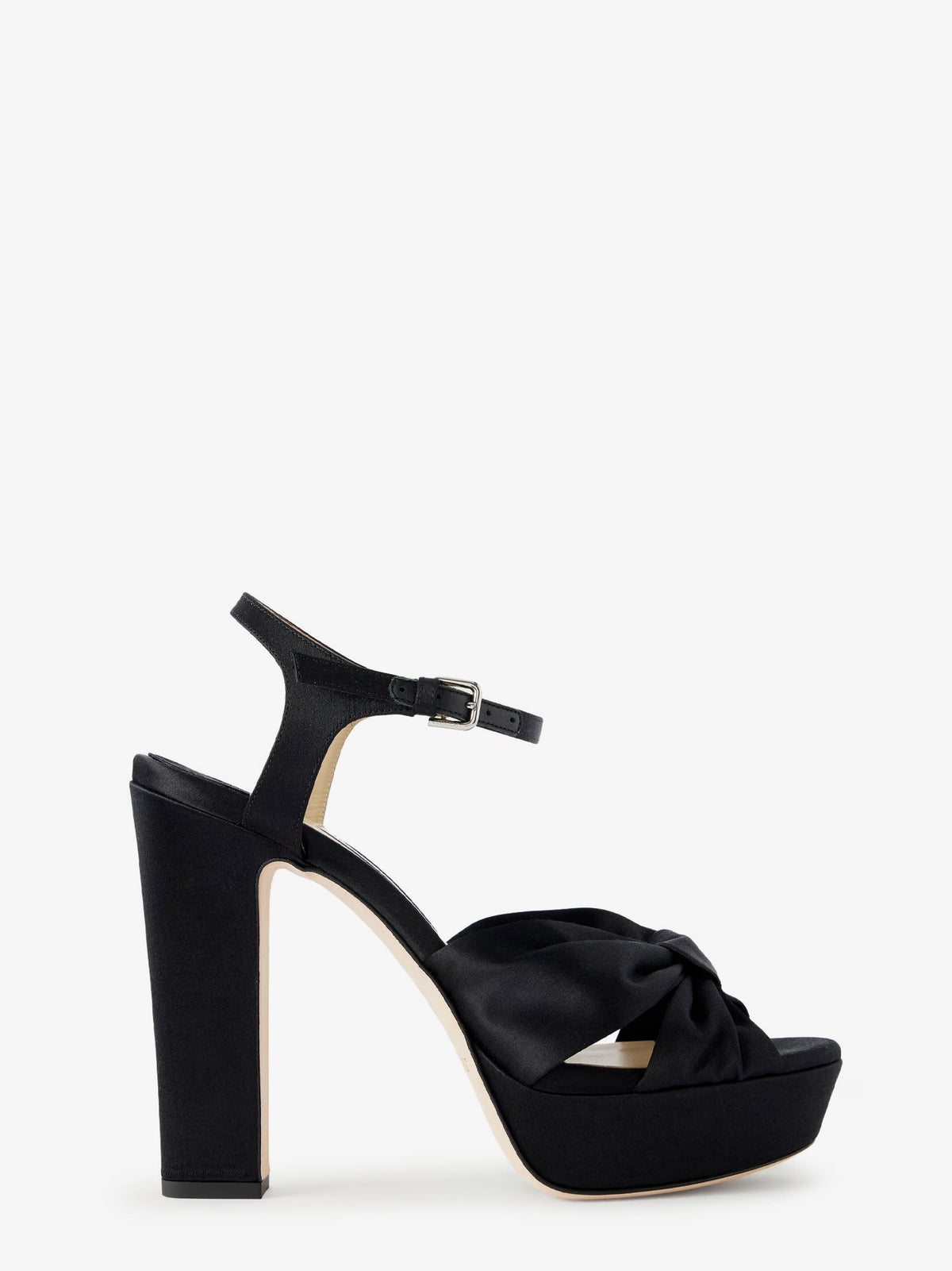 Jimmy Choo Heloise 120 sandals with nappa platform - Black