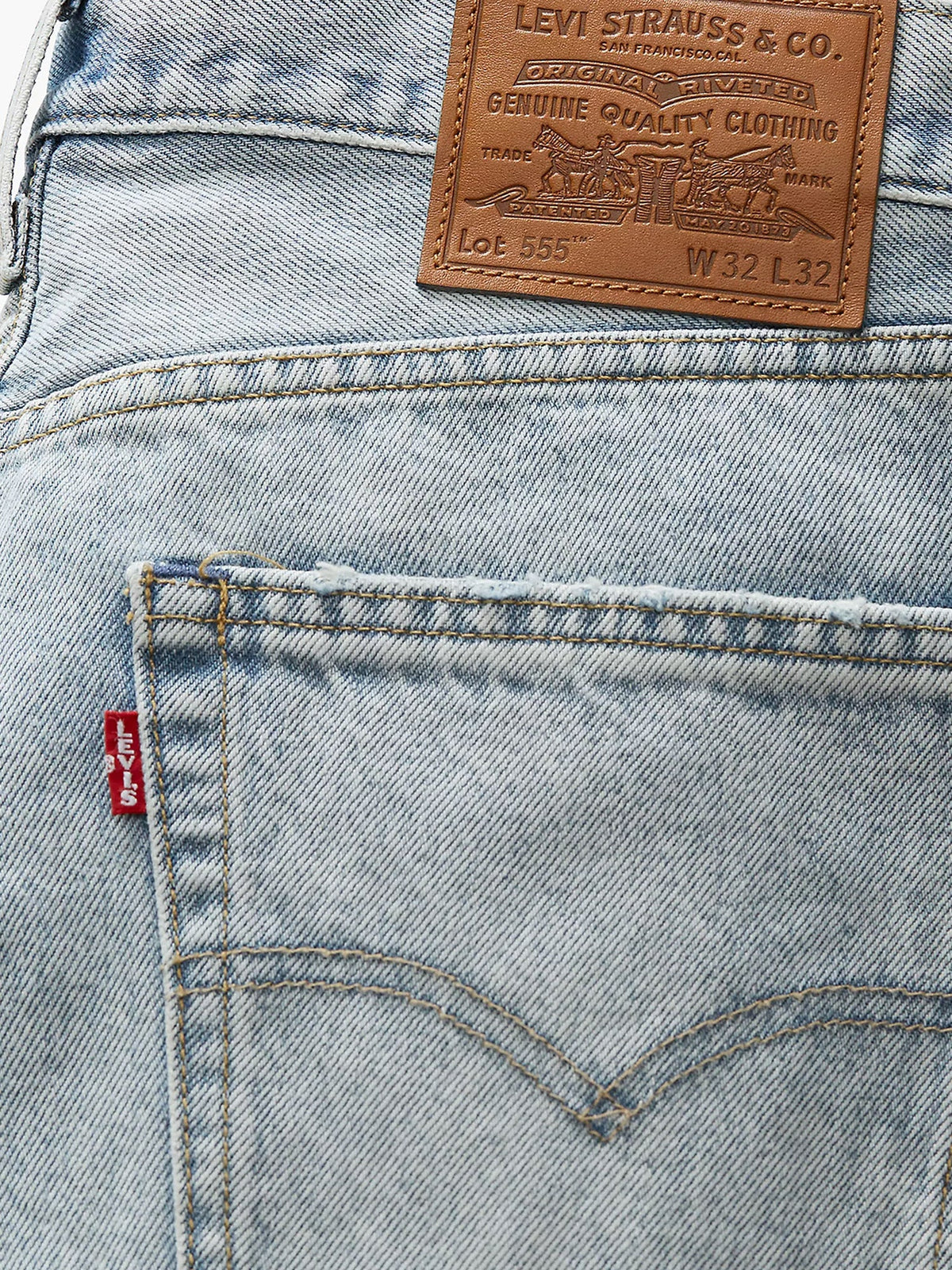 Levi's 555 Relaxed Straight Jeans - Light Blue