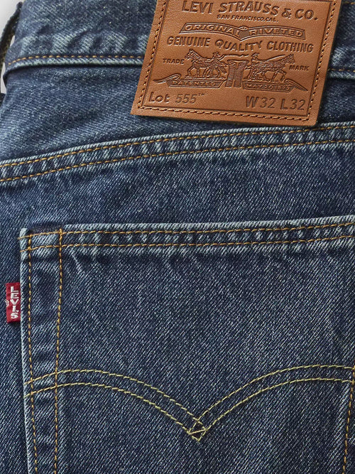 Levi's 555 Relaxed Straight Jeans - Check The Score