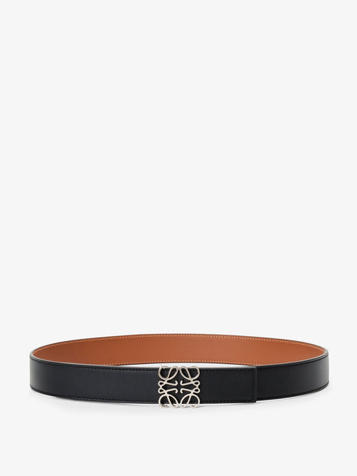 Loewe Anagram reversible leather belt - Blacktanpalladium