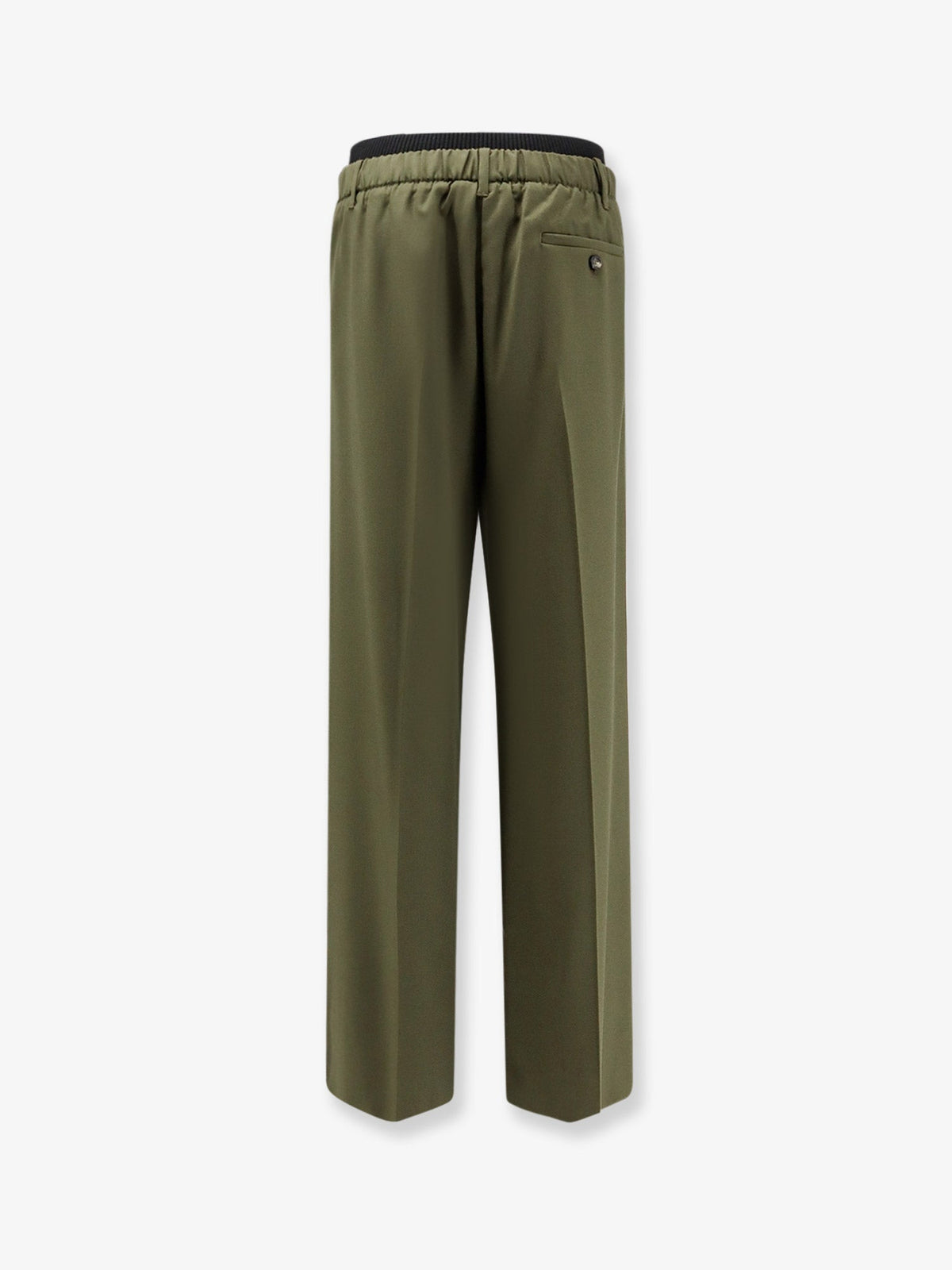 Loewe Wool trousers with elastic waistband - Khakigreen