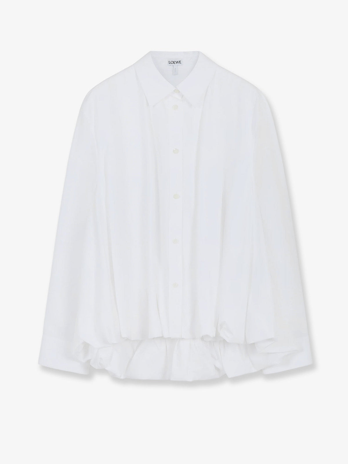 Loewe Cotton shirt with ruffle - White