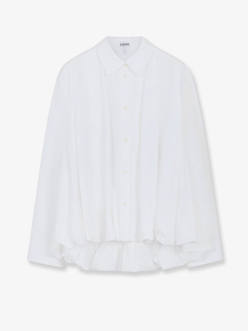 Loewe Cotton shirt with ruffle - White