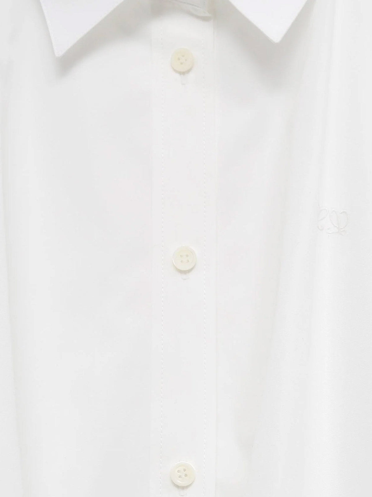 Loewe Cotton shirt with ruffle - White