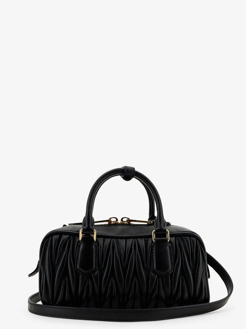 Miu Miu Arcadie matelassé leather crossbody bag - Black