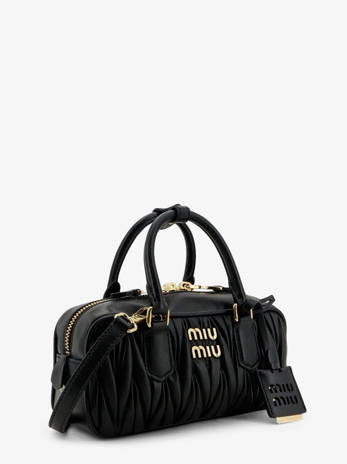 Miu Miu Arcadie matelassé leather crossbody bag - Black