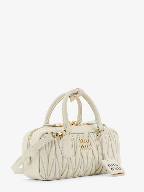 Miu Miu Arcadie quilted leather shoulder bag - White