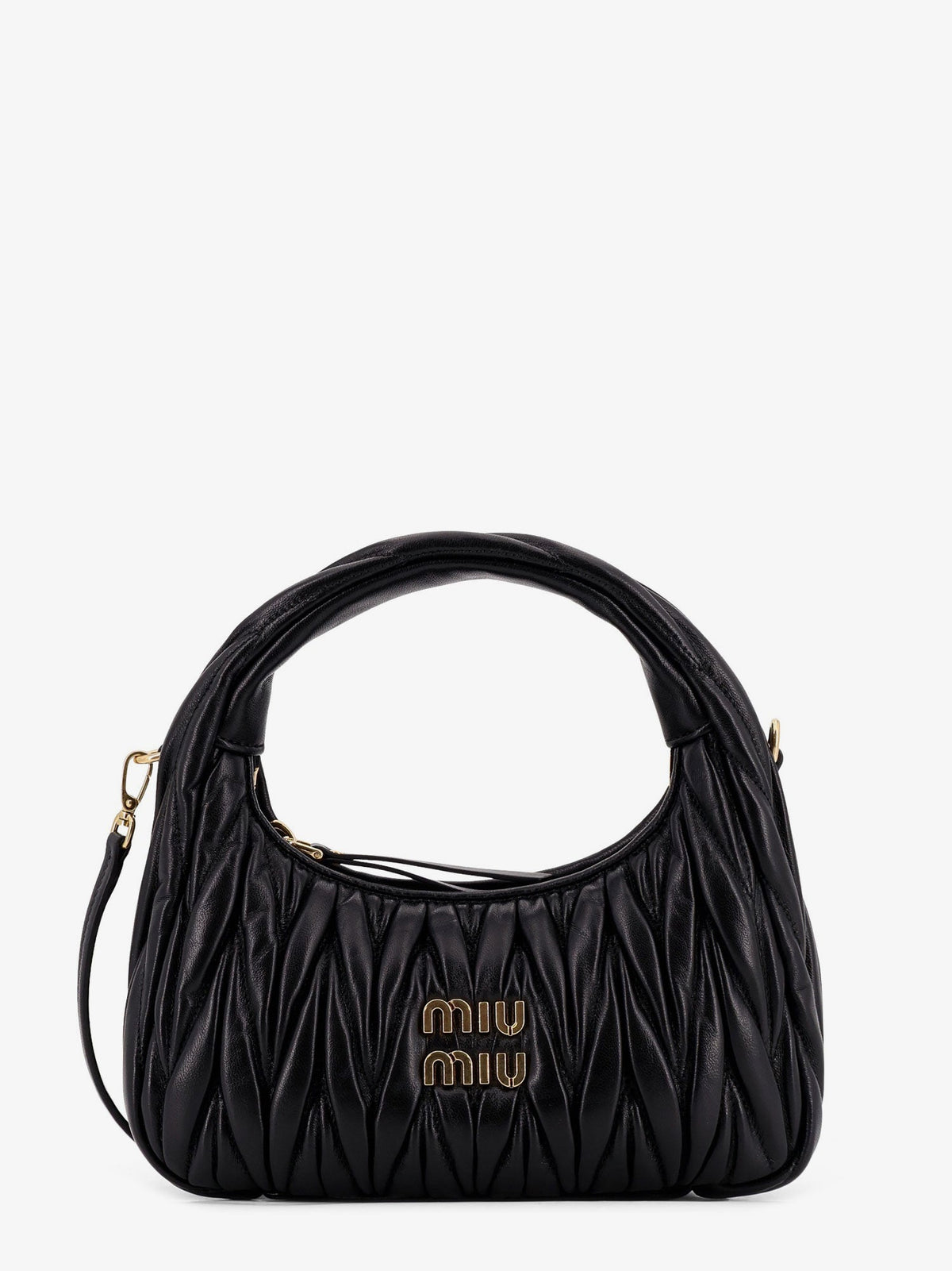 Miu Miu Wander quilted leather crossbody bag - Black
