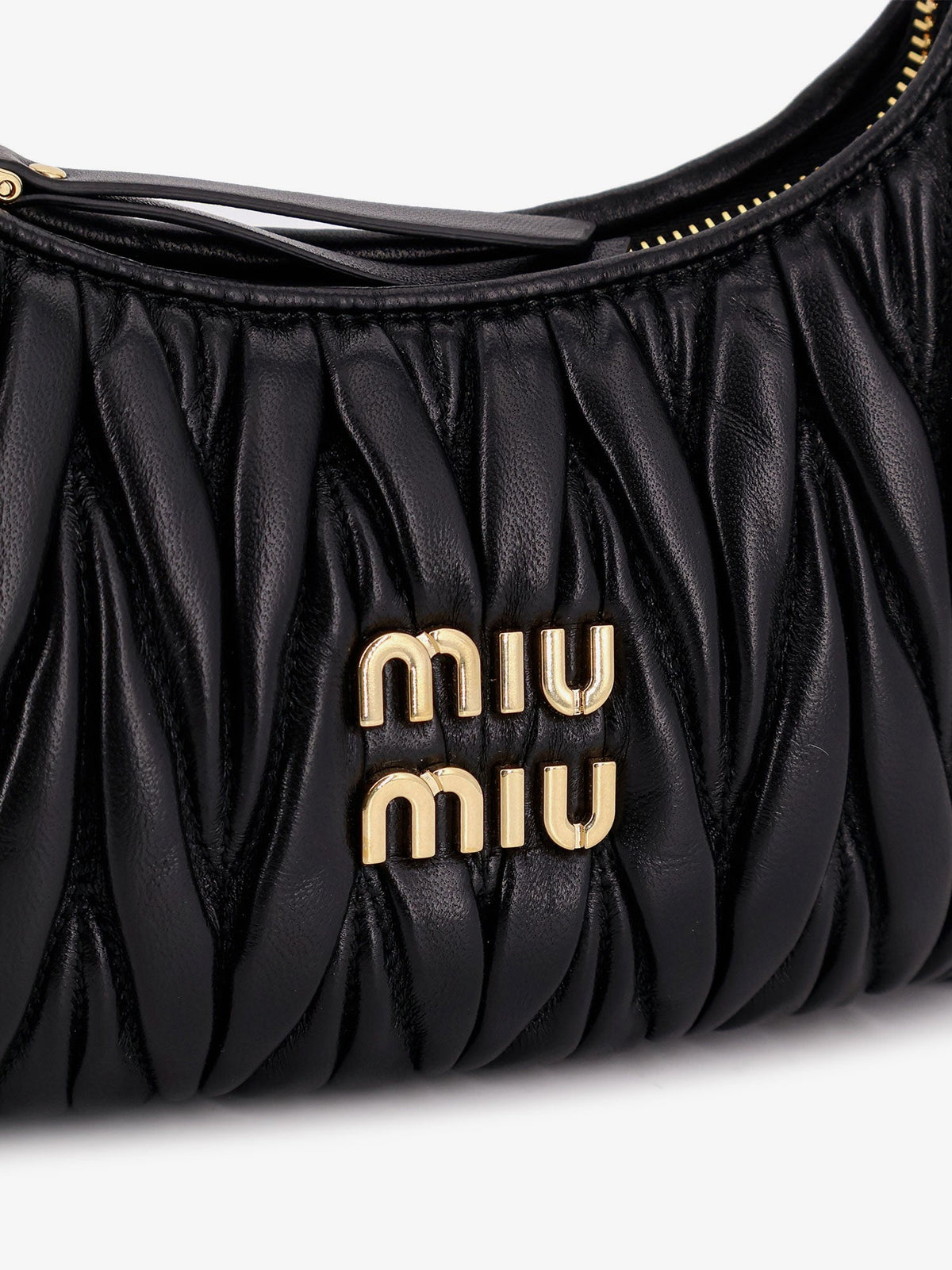 Miu Miu Wander quilted leather crossbody bag - Black