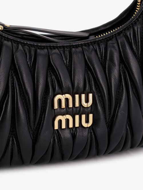 Miu Miu Wander quilted leather crossbody bag - Black