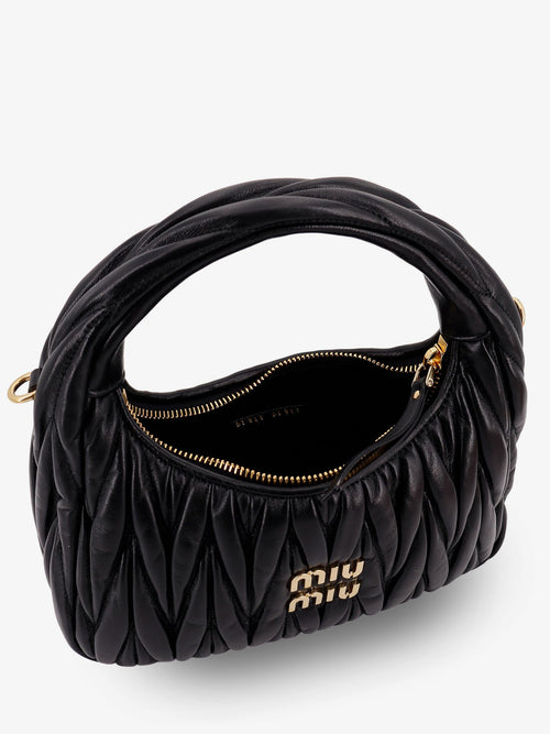 Miu Miu Wander quilted leather crossbody bag - Black