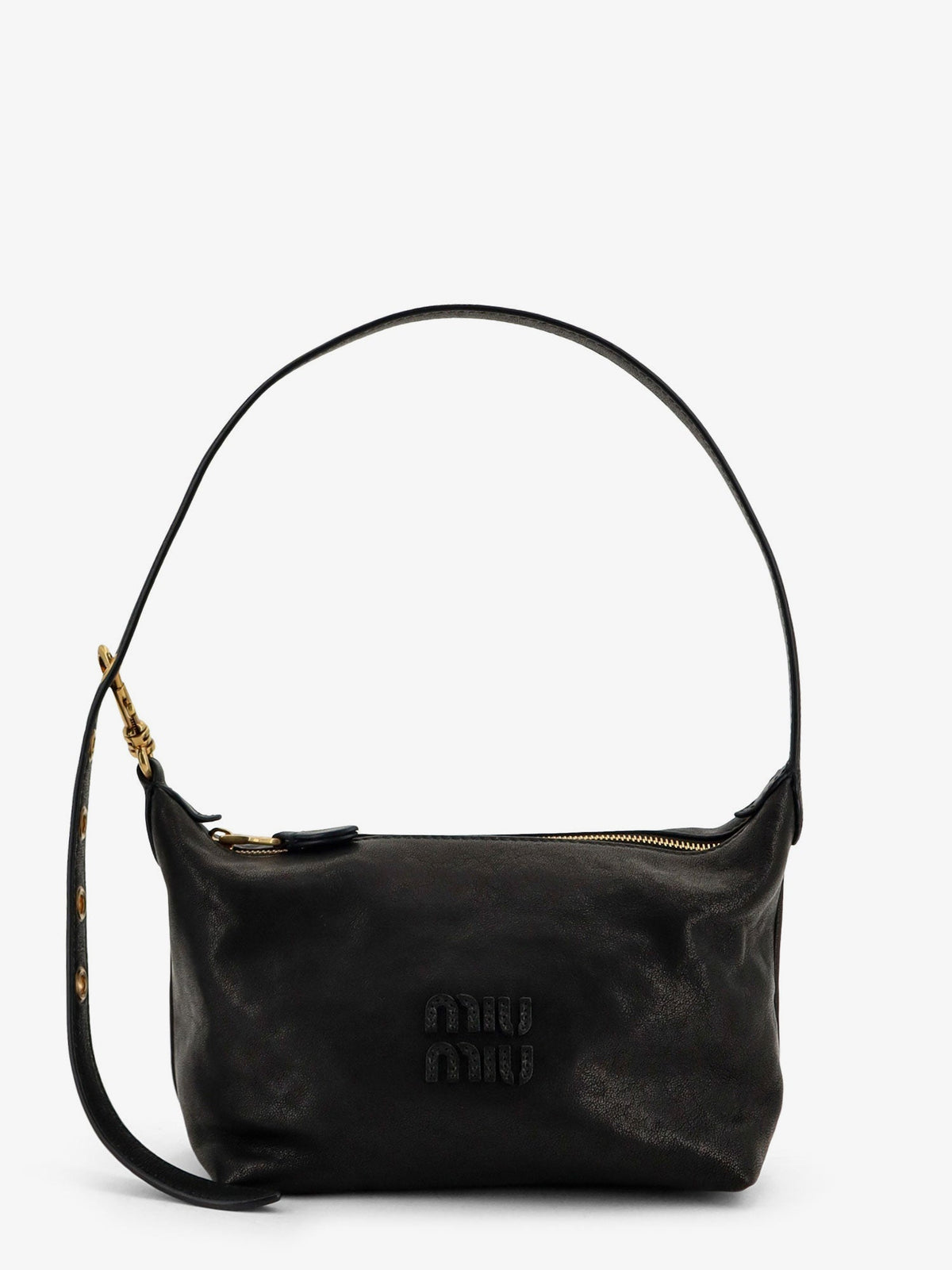 Miu Miu Nappa Aviator leather shoulder bag - Black