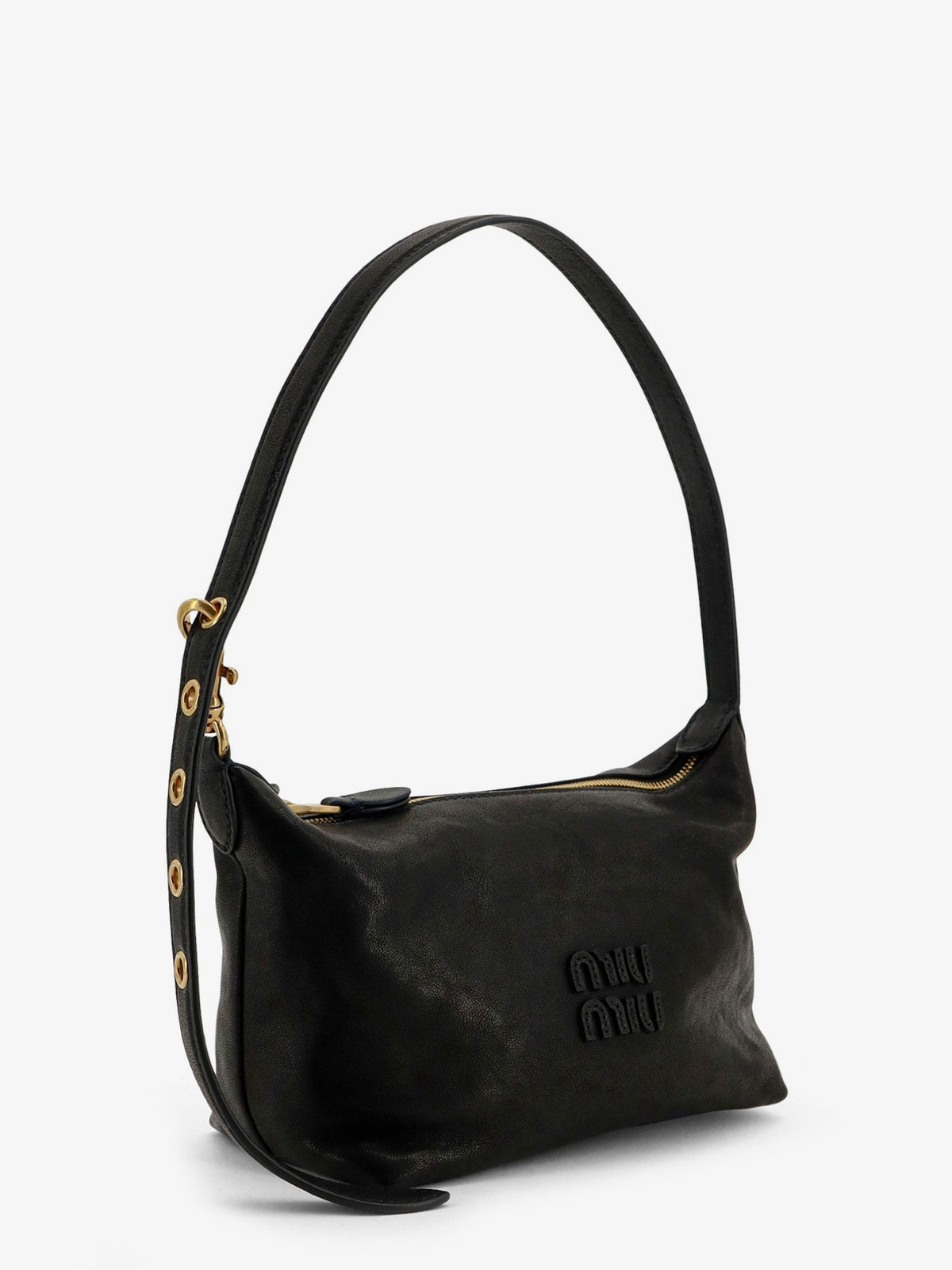 Miu Miu Nappa Aviator leather shoulder bag - Black