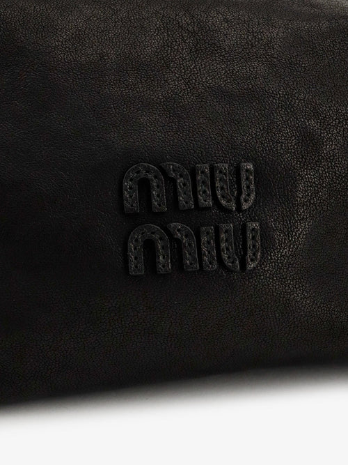 Miu Miu Nappa Aviator leather shoulder bag - Black