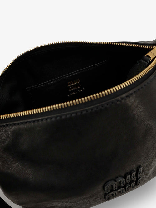 Miu Miu Nappa Aviator leather shoulder bag - Black