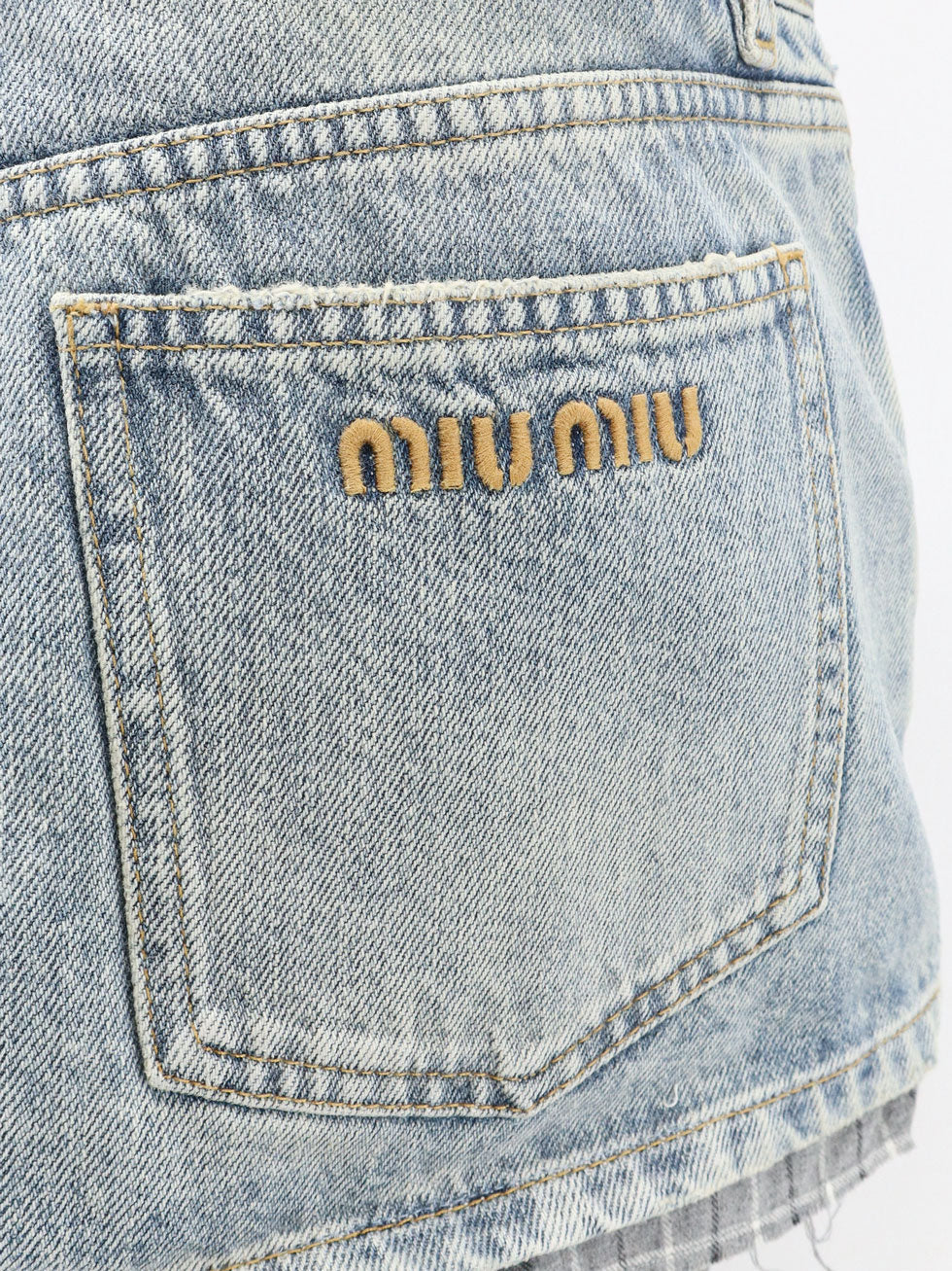 Miu Miu Blue denim skirt - Light Blue