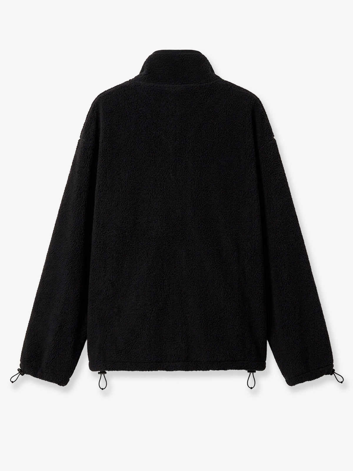 Miu Miu Oversized cotton zip-up sweatshirt - Black