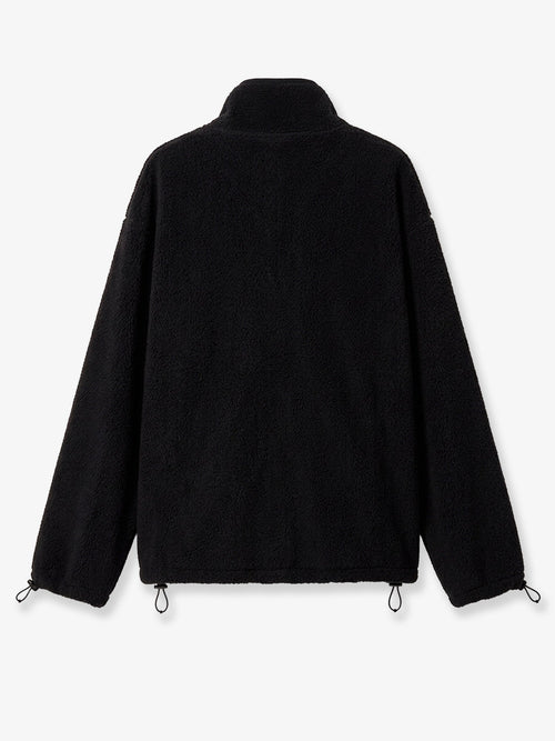 Miu Miu Oversized cotton zip-up sweatshirt - Black
