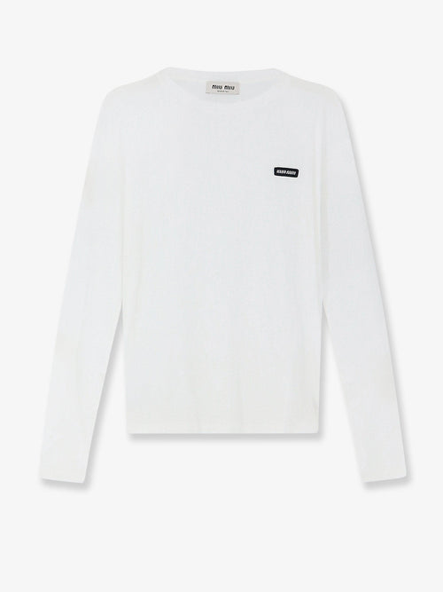 Miu Miu Cotton T-Shirt - White