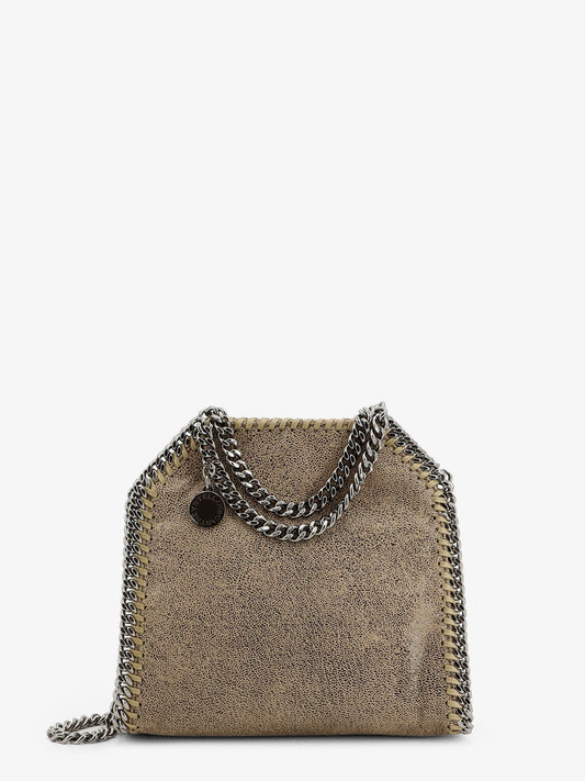 Stella McCartney Falabella Tiny Bag in Shaggy Deer - Taupe