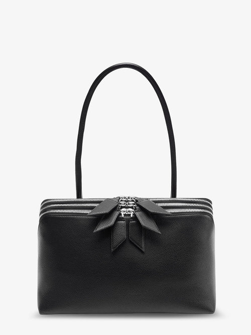 The Attico L'altra Di Milano leather shoulder bag - Black