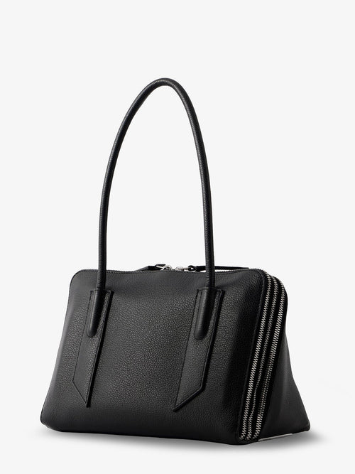 The Attico L'altra Di Milano leather shoulder bag - Black