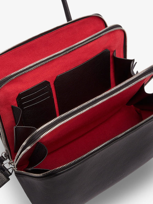 The Attico L'altra Di Milano leather shoulder bag - Black