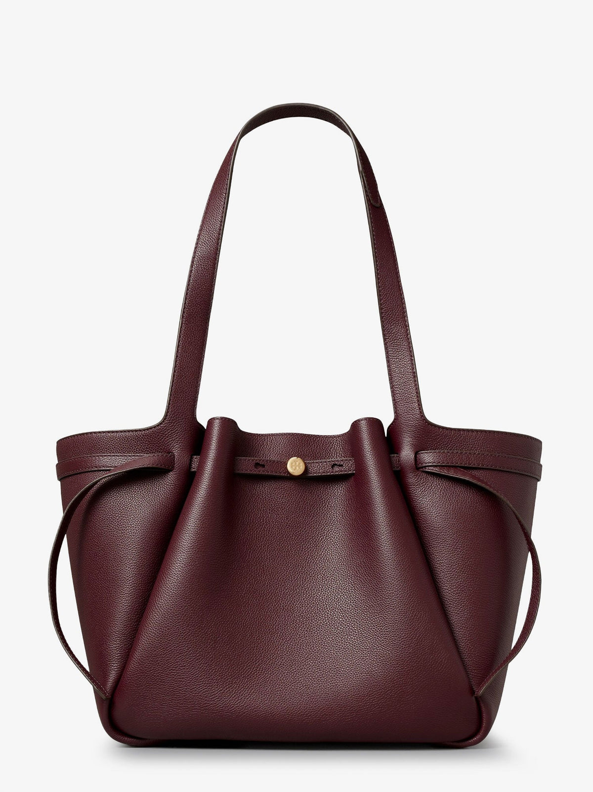 Tory Burch Romy Tote leather shoulder bag - Darkcarmine