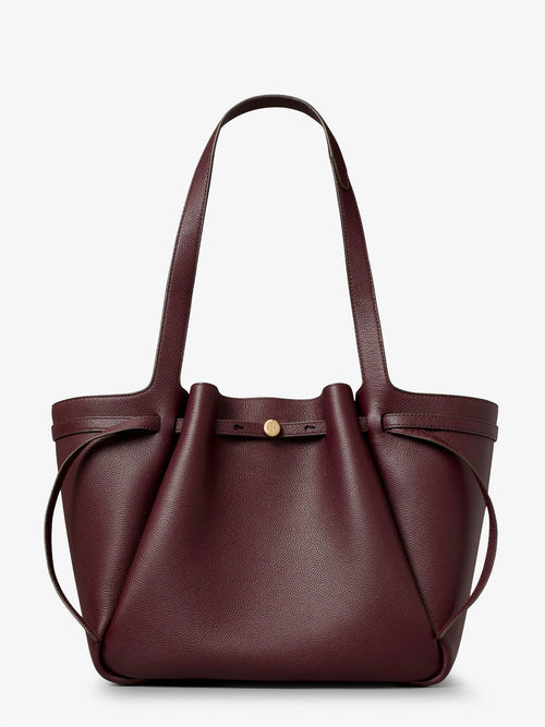 Tory Burch Romy Tote leather shoulder bag - Darkcarmine