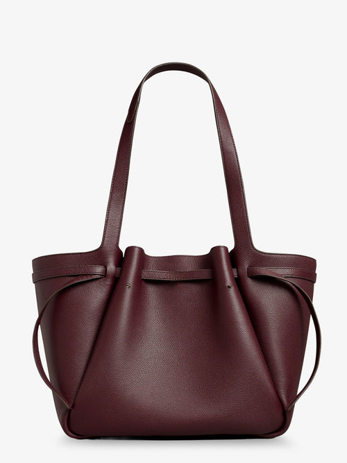 Tory Burch Romy Tote leather shoulder bag - Darkcarmine