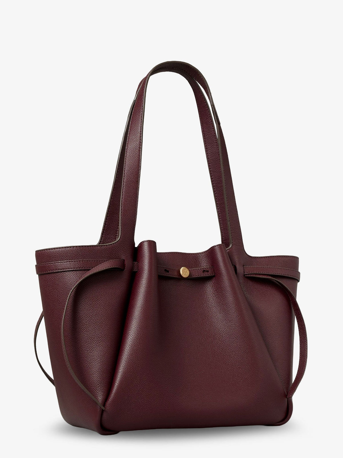 Tory Burch Romy Tote leather shoulder bag - Darkcarmine
