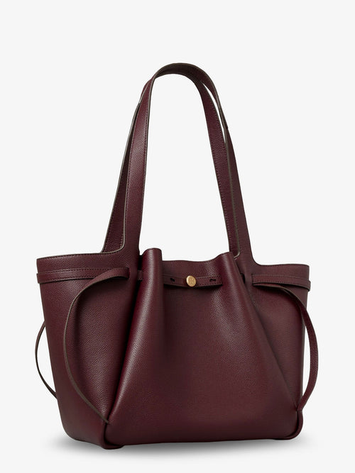 Tory Burch Romy Tote leather shoulder bag - Darkcarmine